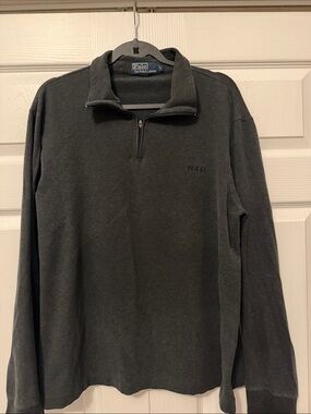 Polo by Ralph Lauren Dark Charcoal Half-Zip Pullover